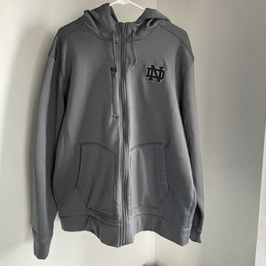 Norte Dame Under Armour Zip-Up Hoodie
